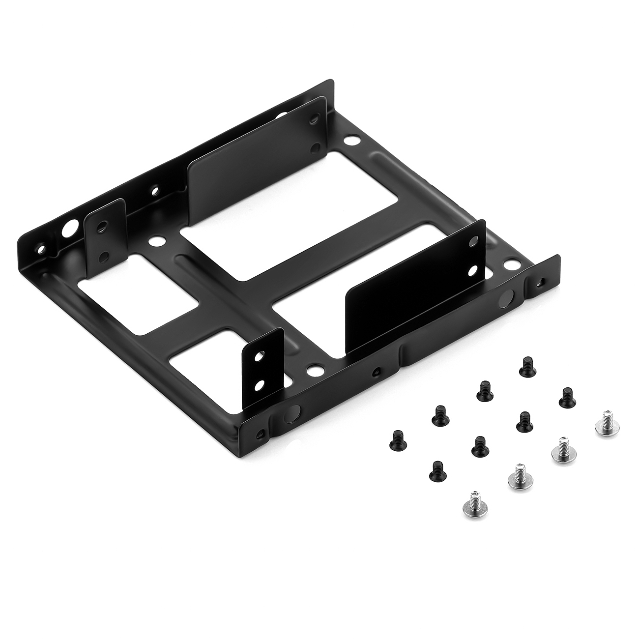 Dual Einbaurahmen Set Für 2x 25 Festplatten Ssd Auf 35 6x 35 Bohrlöcher Ebay 2120